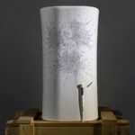Alessandro Mendini decoration nera on Nativo washbasin Azzurra Ceramica ©Claudio Codegoni