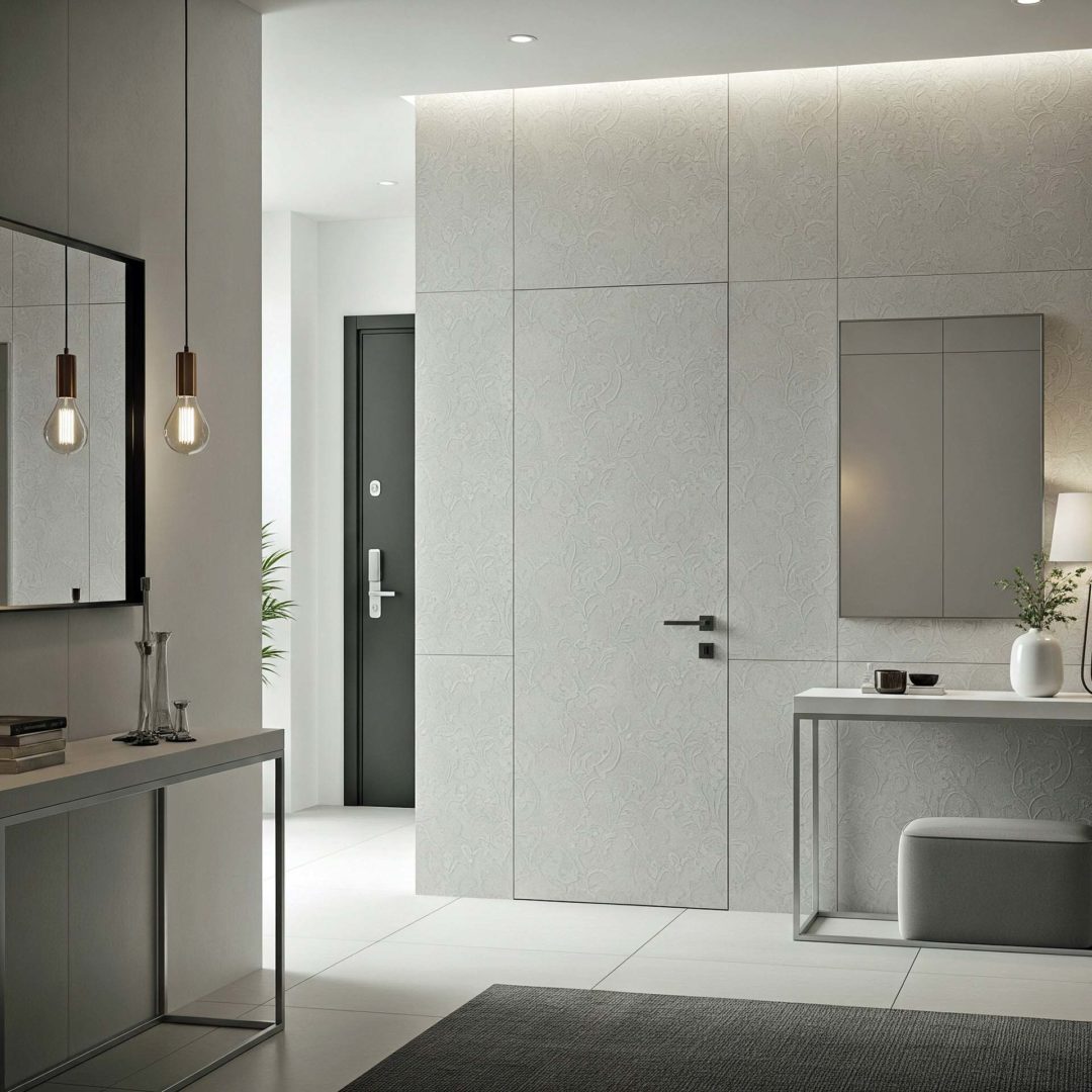 Dorsum particolare di una porta filo muro interno
