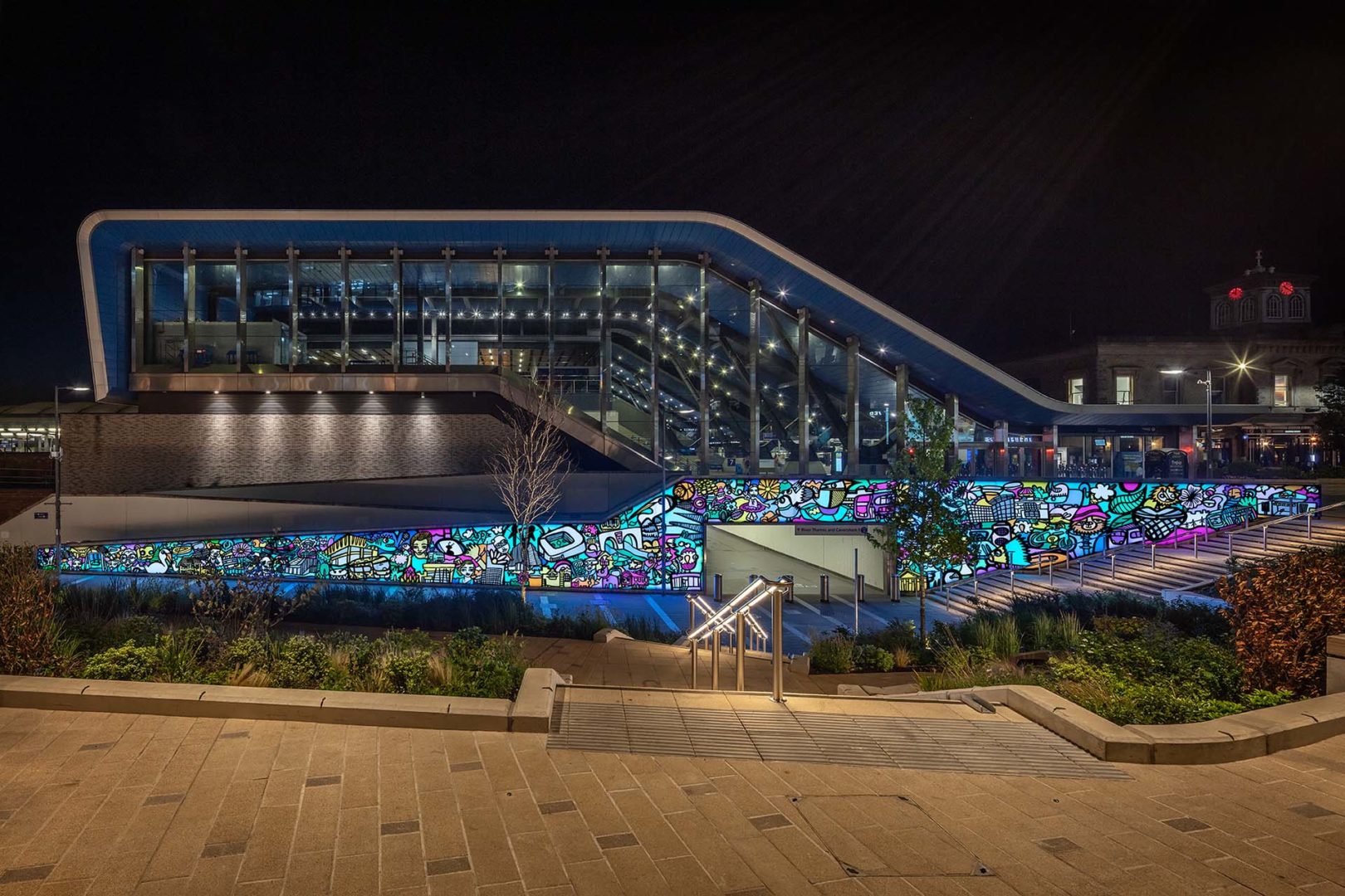 Himacs murale di Stuart Melrose e Kev Munday @Marcus Peel Photography