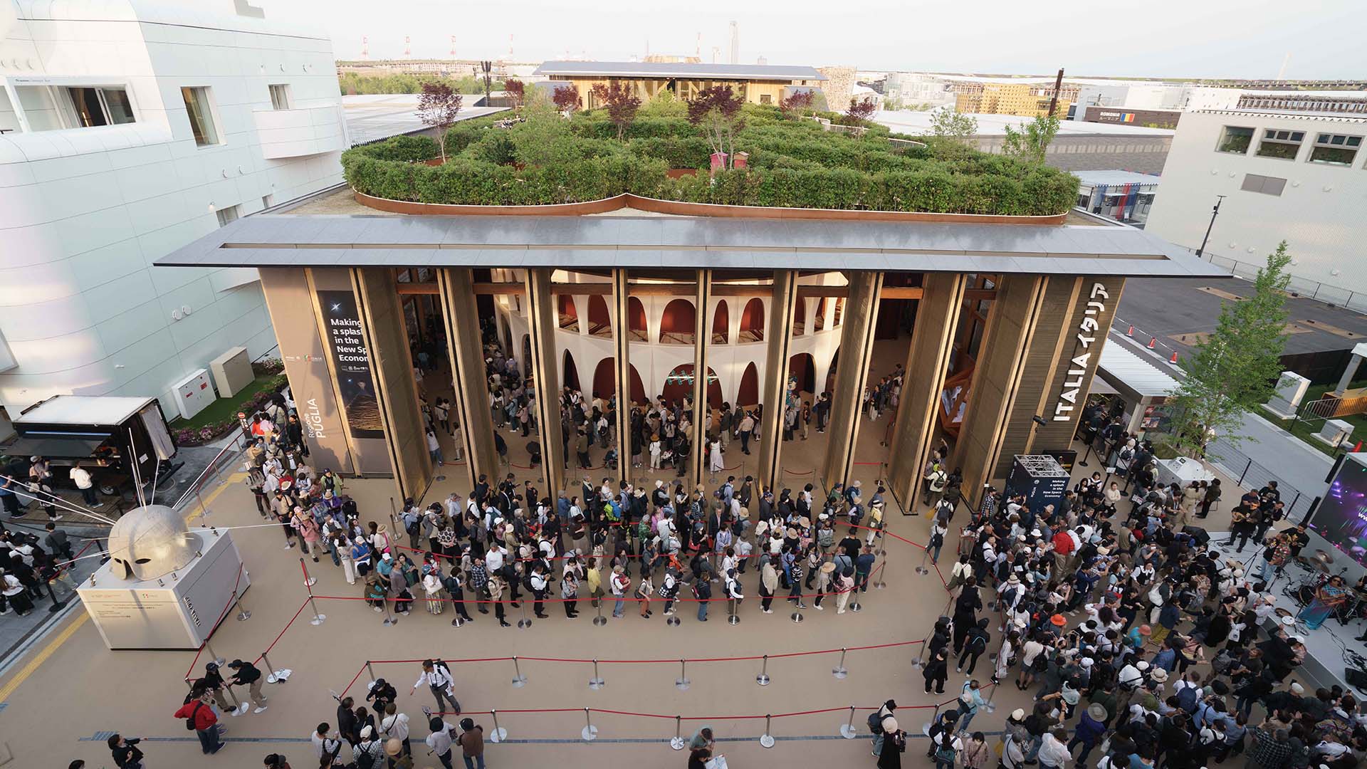 Padiglione Italia Expo 2025 Osaka front Courtesy of Italy Expo 2025 Osaka