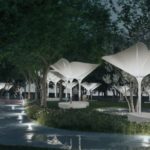 Lap Architettura il parco in notturna