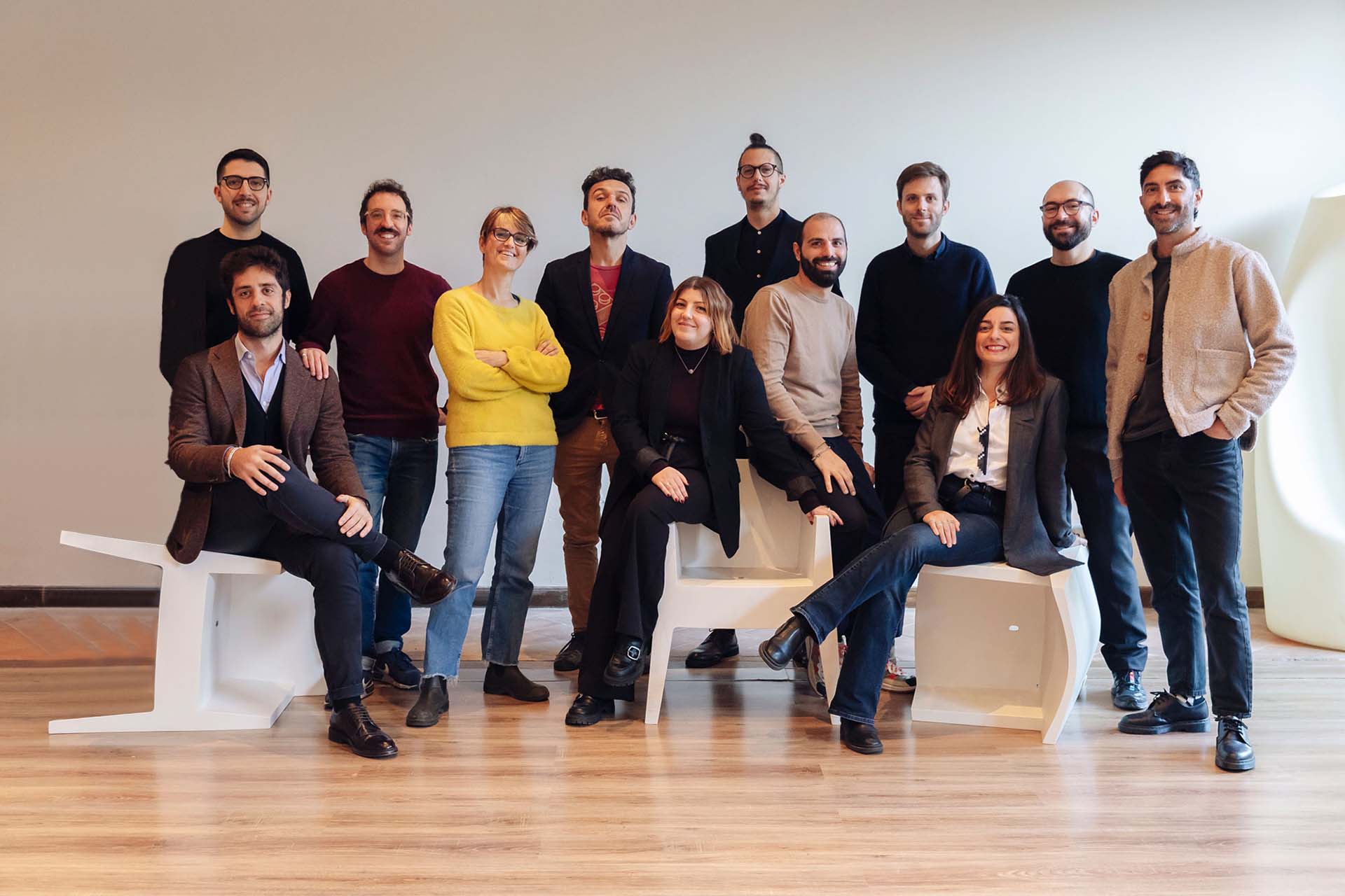 Da sinistra in piedi: Federico Spanò, Manuel Depetris, Elena Rionda, Daniele Rangone, Lorenzo Albai, Luca Fontana, Patrizio Cagnoni, Stefano Rao; da sinistra seduti: Gianmarco Fornara, Silvia Polini, Matteo Valente, Benedetta Mea | ©Stefano Anzini
