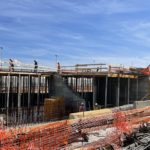 Realizzazione della struttura portante in cemento armato del Terminal Beverello