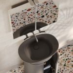 Azzurra Ceramica Iride lavabo colonna Cersaie