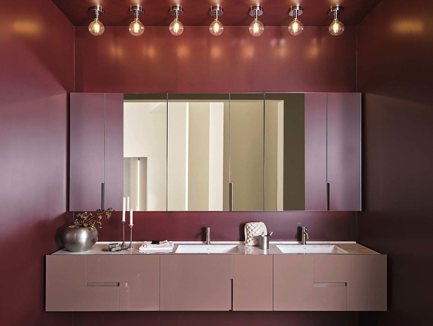 Ceramica Cielo lavabo sottopiano Filo con specchi contenitori Filo