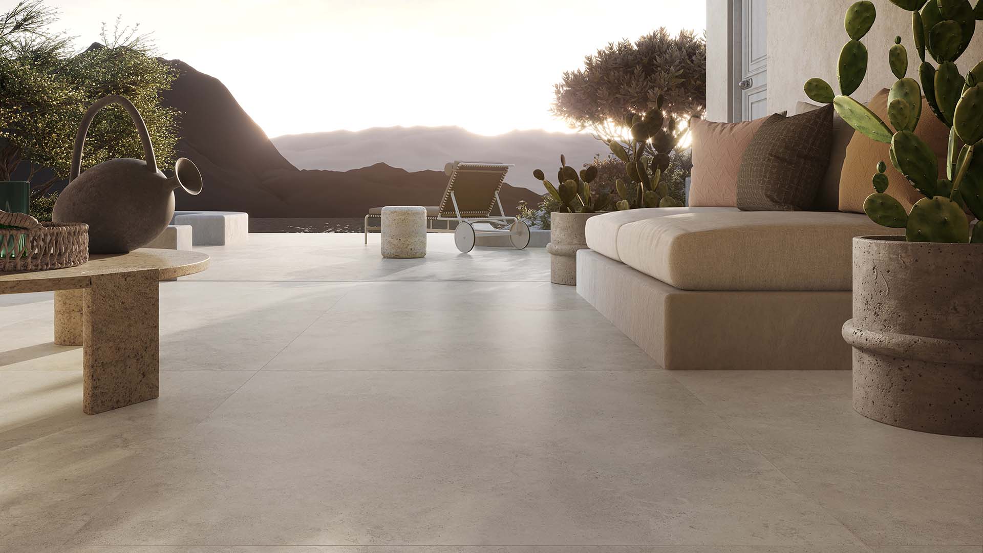 Cotto d'Este Solaris Ostuni Natural Grip 9mm soft 6,5mm posizionata in zona living