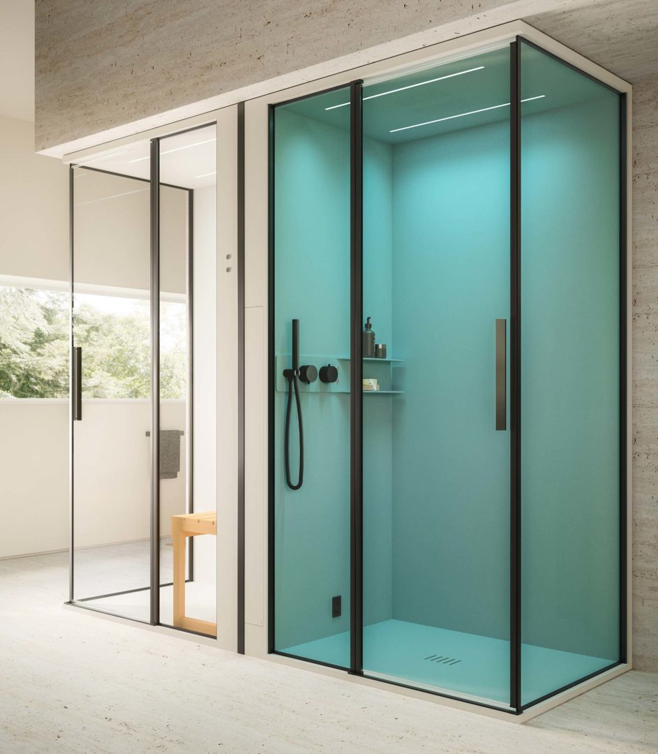 Ronal Bathrooms collezione Glass1989 Skyfall Combi