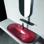 Spazio Colavene lavabo Delano a incasso colore Tramonto