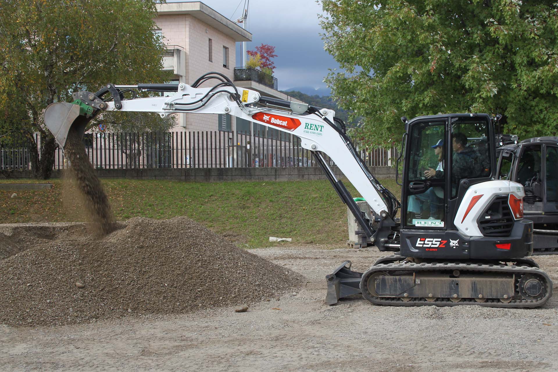 Bobcat E55Z al lavoro