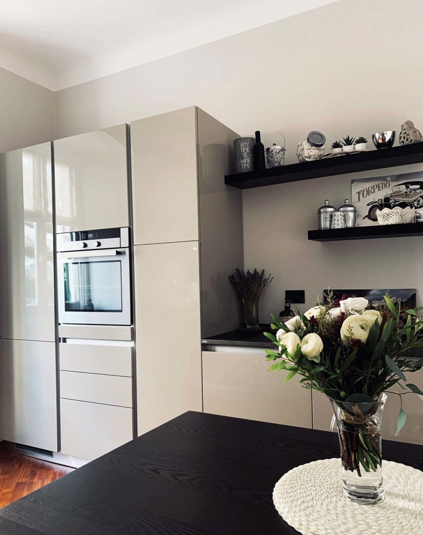 Boero sistema casasana applicato ad un'abitazione di Genova, particolare della cucina