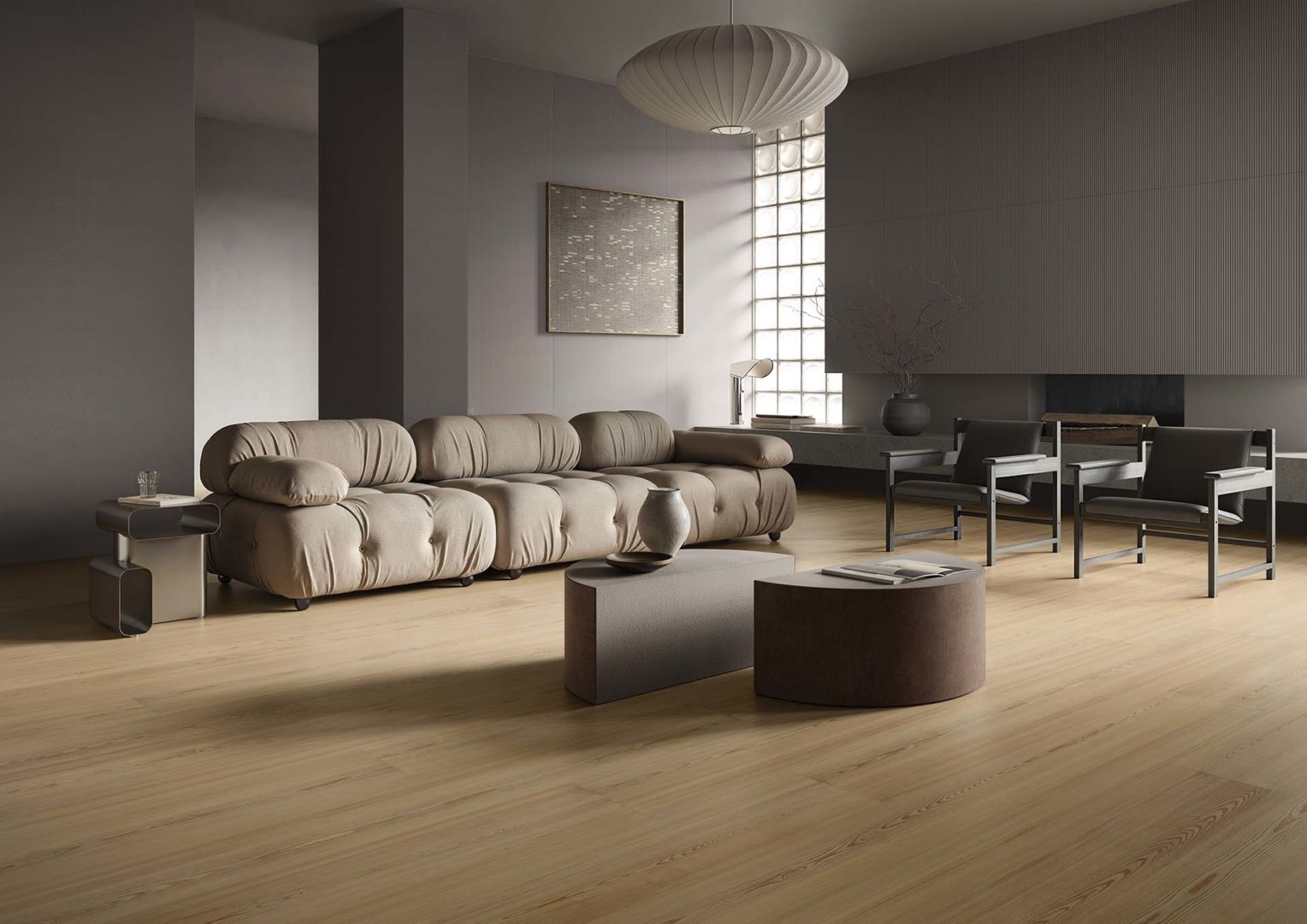 Casalgrande Padana Elements combinazione tobacco-brown