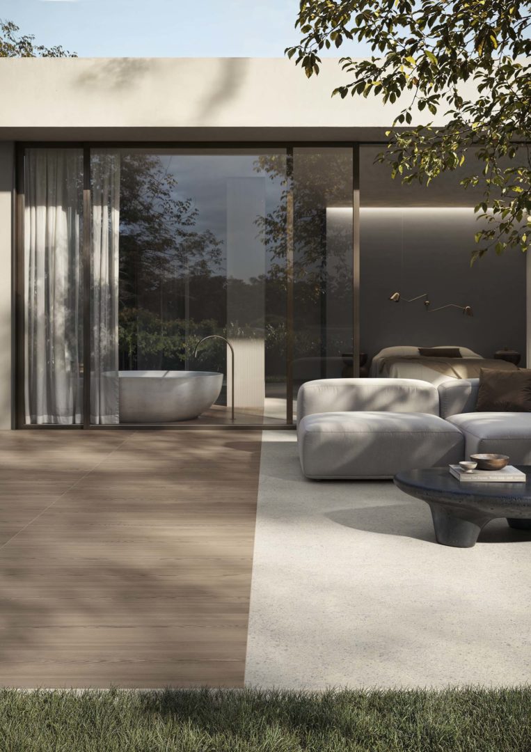 Casalgrande Padana Elements combinazione tobacco-grey