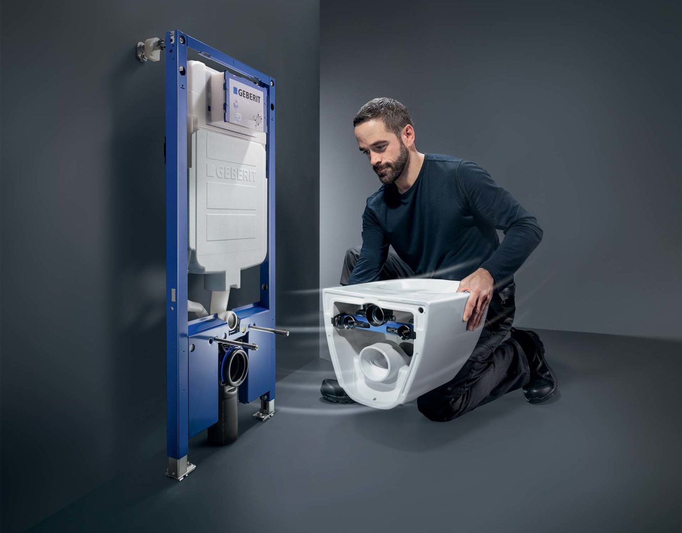 Geberit WC system Key Visual Installe montaggio