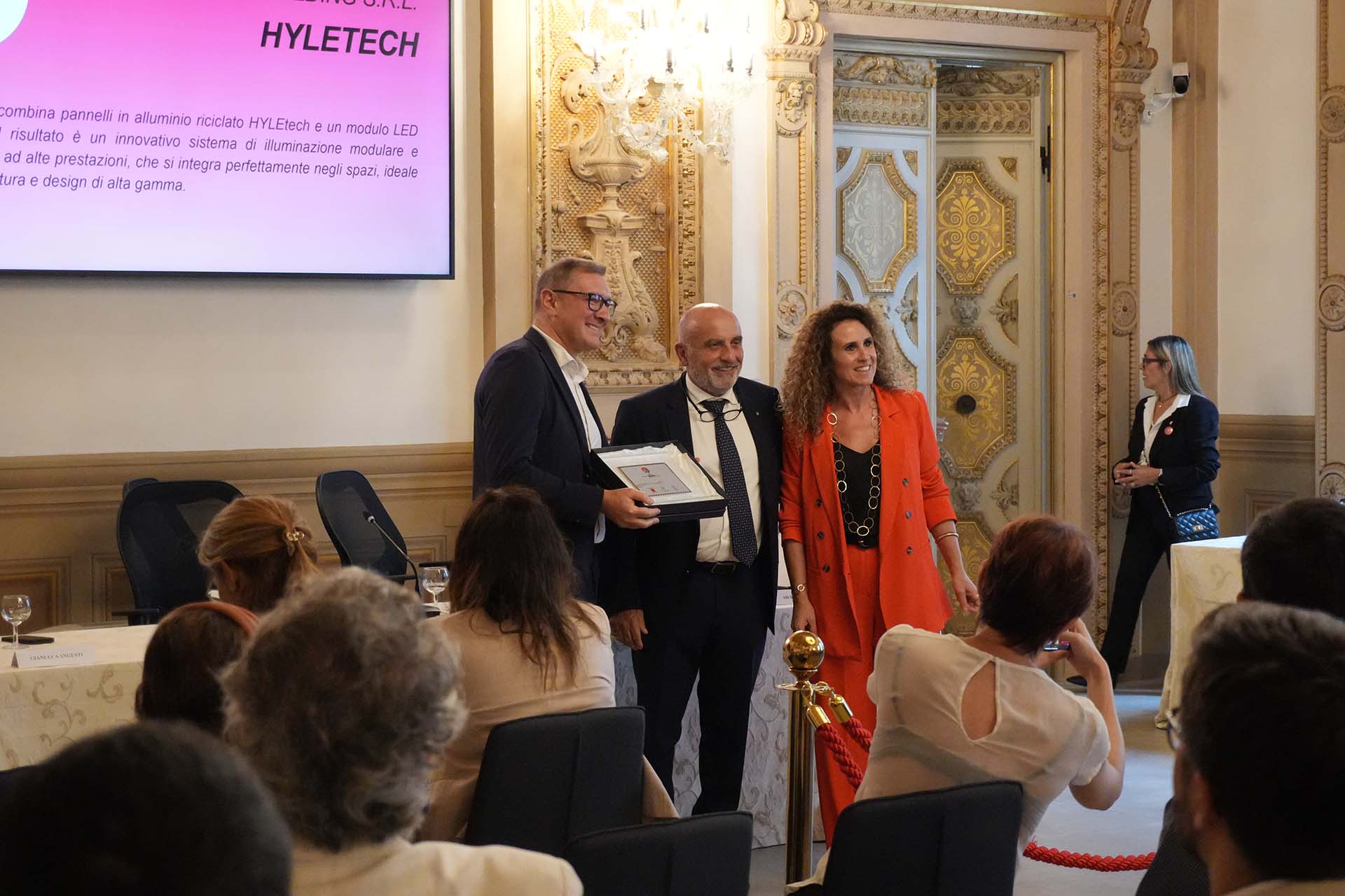 HyleTech | Premio Innovazione Amerigo Vespucci sezione brevetti consegnato ad Alessandro Tarchi, board member