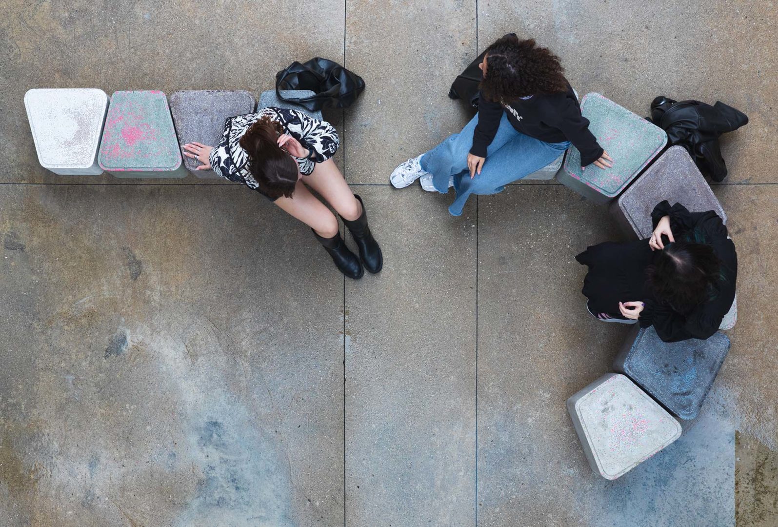 Iuav Waste Desig arredo urbano con material riciclato realizzato da 70Materia
