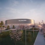 Sportium Palasport Arena Salerno vista dagli spazi verdi