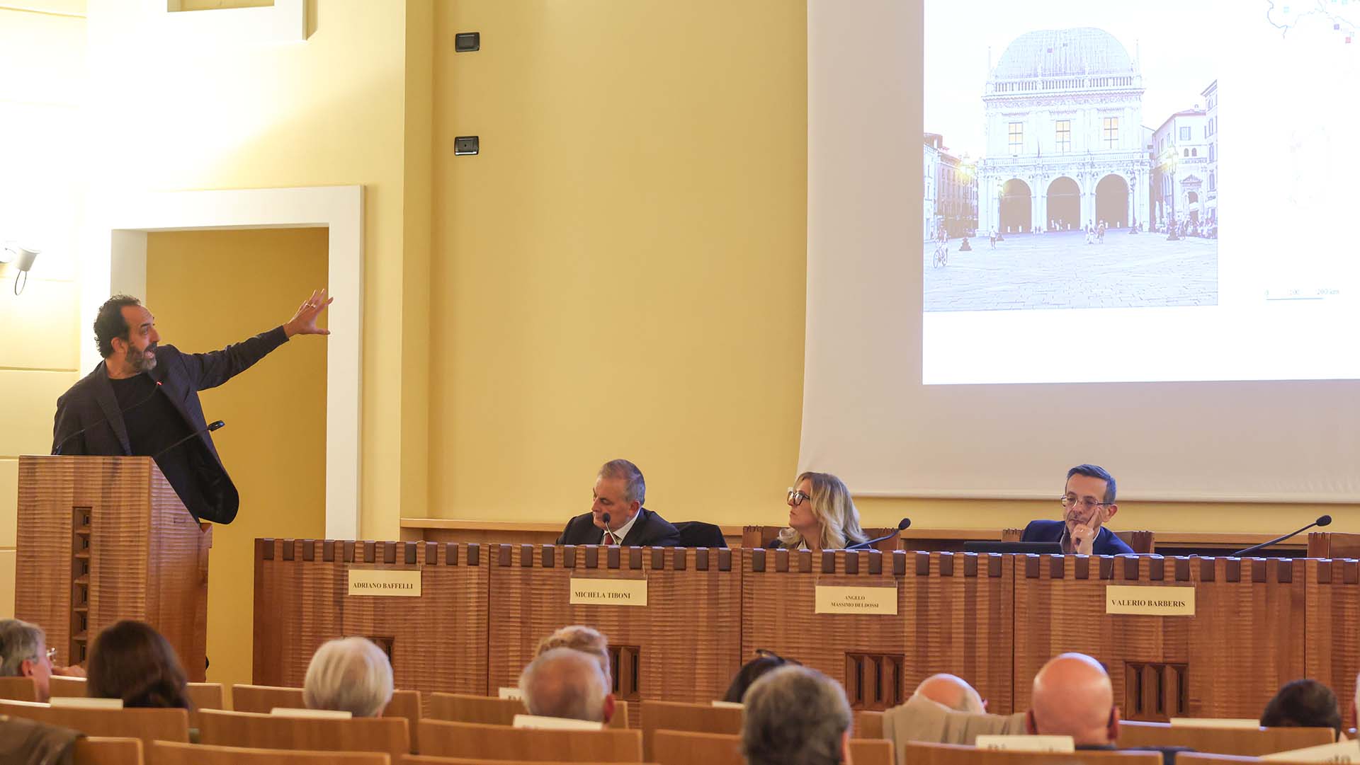 Da sinistra Valerio Barberis, Adriano Baffelli, Michela Tiboni e Massimo Angelo Deldossi