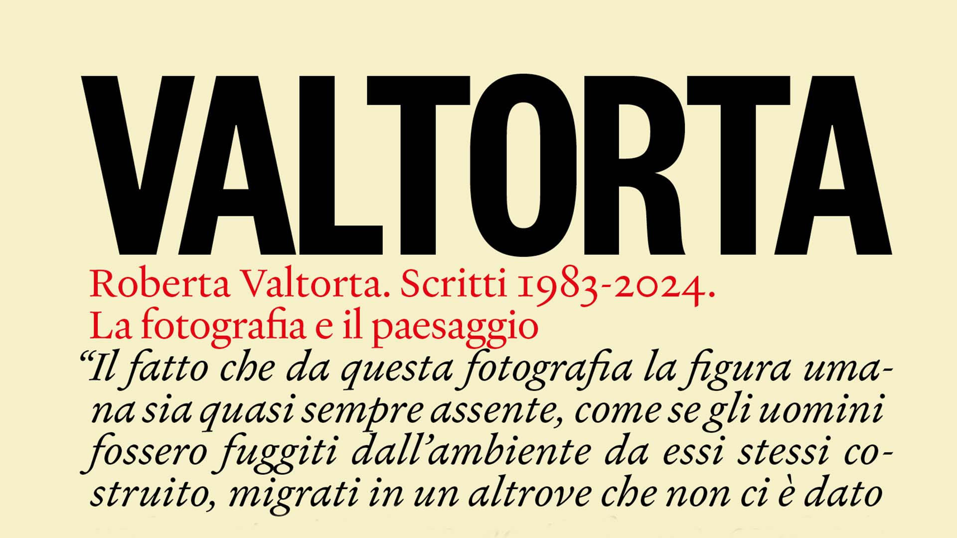 Copertina del libro La fotografia e il paesaggio di Roberta Valtorta