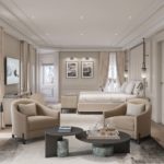 Dhom Presidential Suite zona notte Grand Hotel Ampezzo