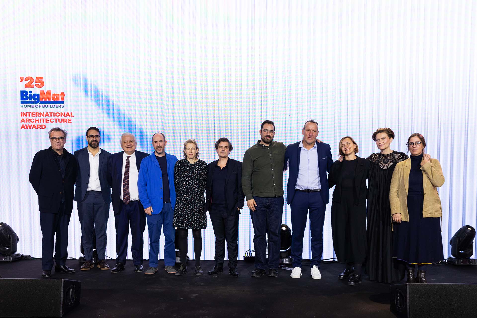 I vincitori dei due premi Internazionali insieme alla Giuria del Bmiaa ‘25