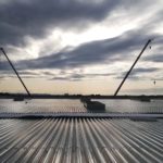 Realizzazione della struttura portante in acciaio e messa in opera delle lamiere grecate dei solai