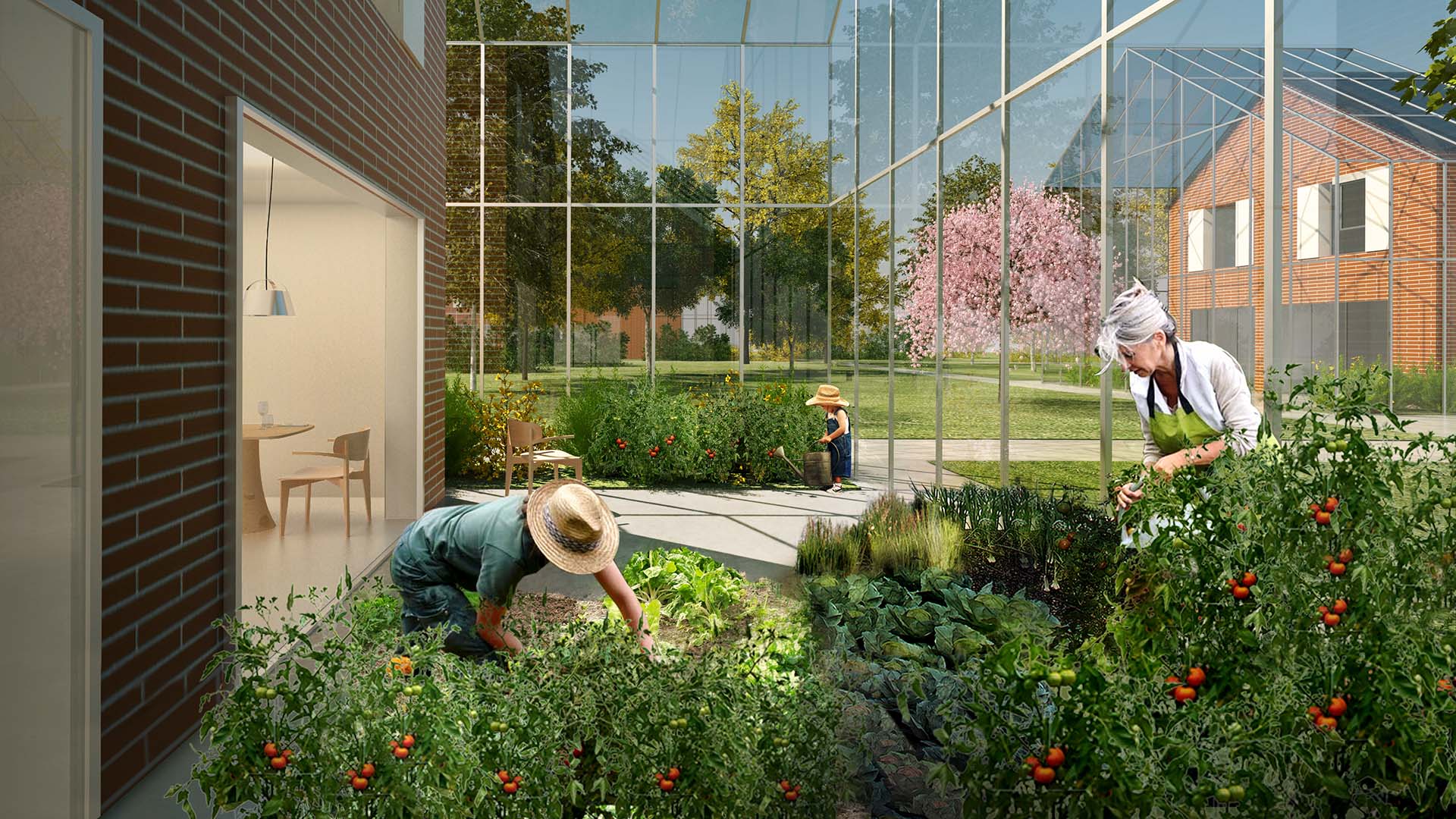 Rendering del Green District Bologna