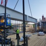 Progetto Cmr | Ultimazione della carpenteria e inizio della posa dell’involucro di facciata a montanti e traversi