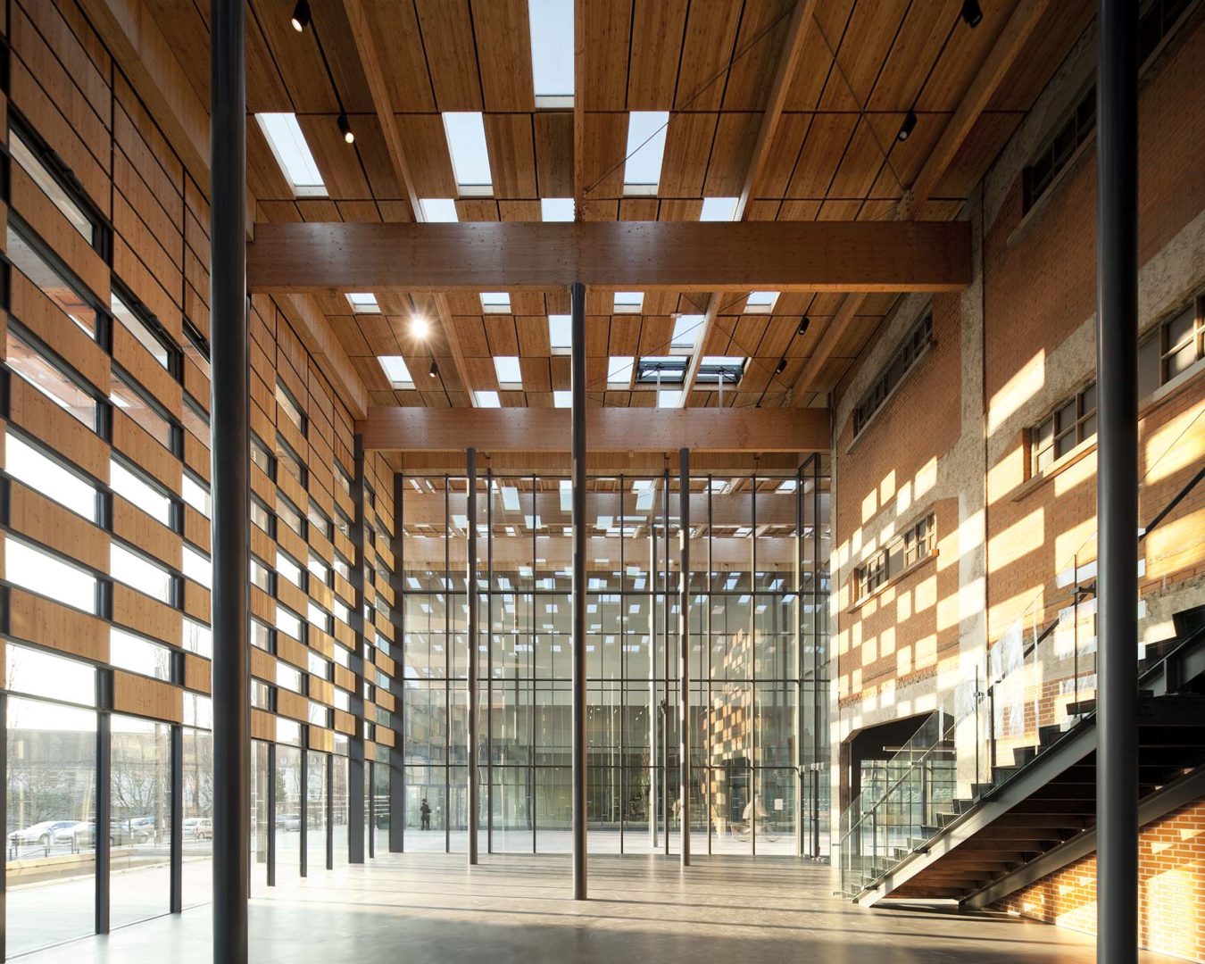 Besançon Art Center and Cité de la Musique ©Eric Sempé ©Kengo Kuma & Associates