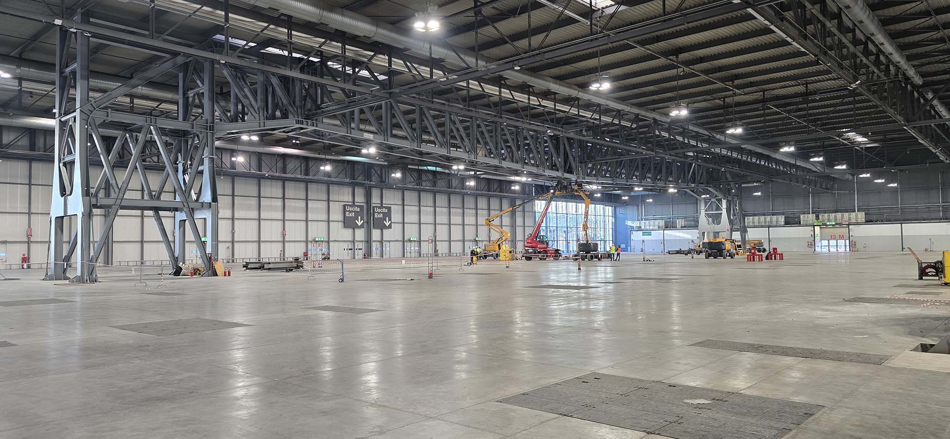 Cavalletto dopo il trasferimento di carico e il taglio delle colonne