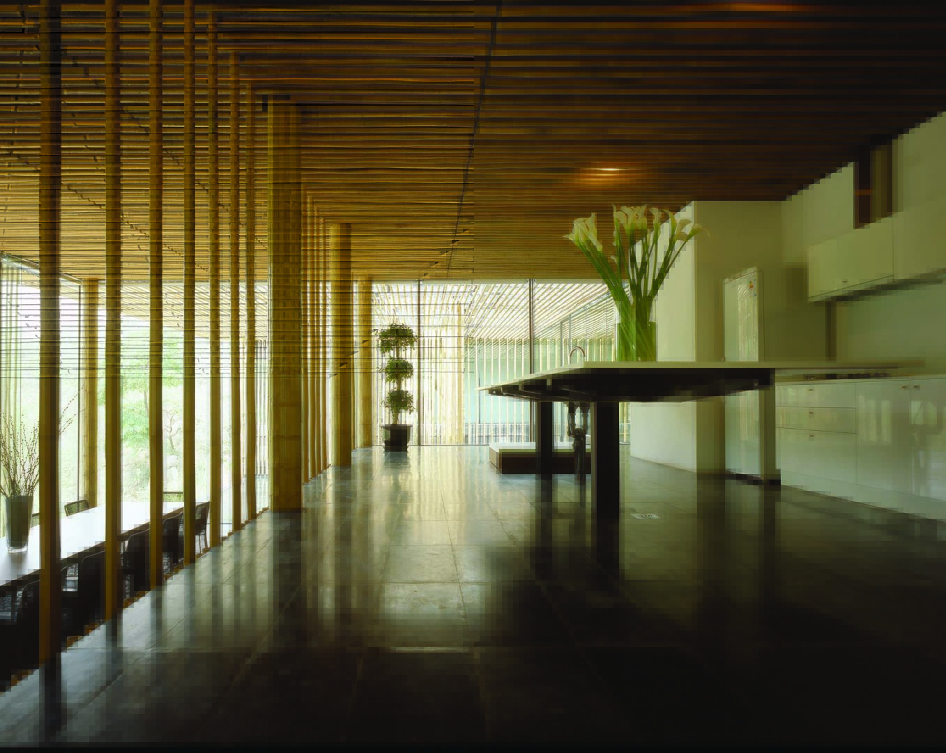 Great Bamboo Wall ©Satoshi Asakawa ©Kengo Kuma & Associates