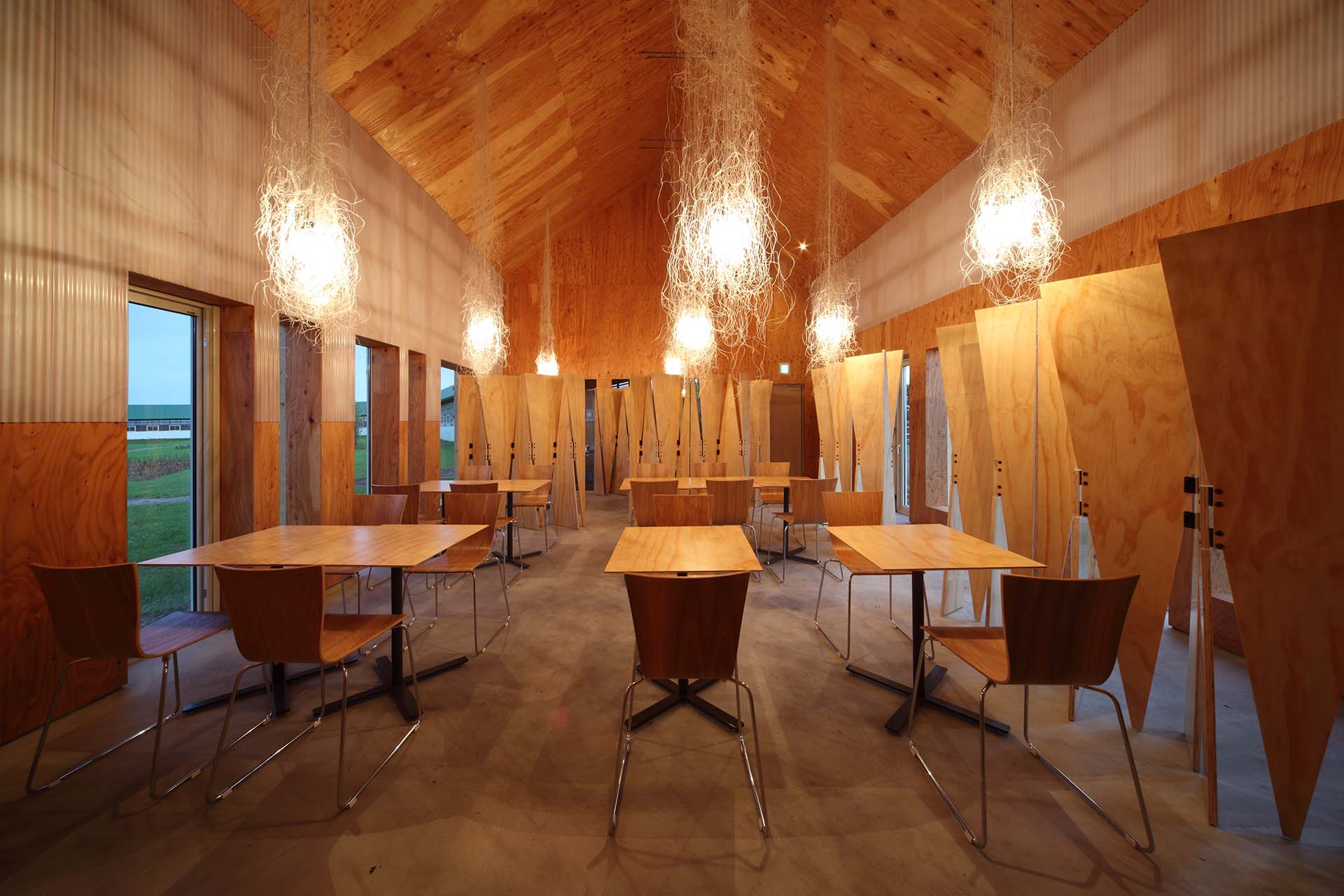 Indoor walkway © Kengo Kuma & Associates