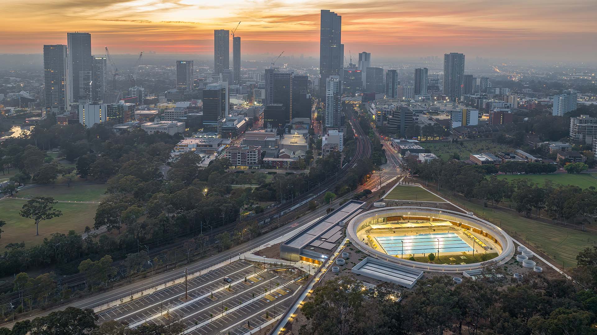 Parramatta Aquatic Center realizzato con la tecnologia modulare di Myrtha Pools