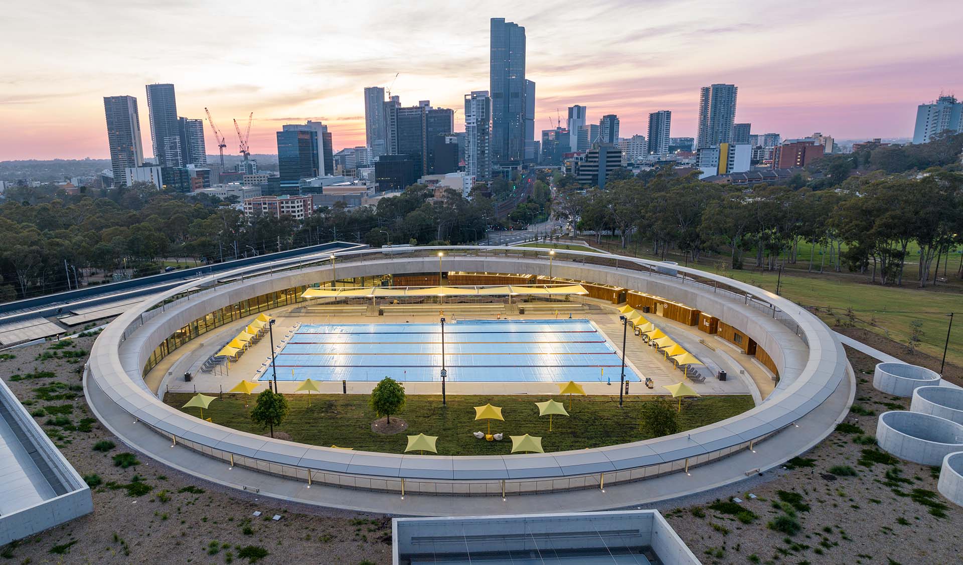 Parramatta Aquatic Center realizzato con la tecnologia modulare di Myrtha Pools