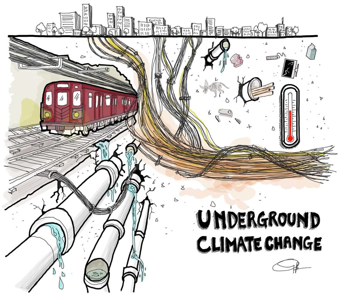 Rappresentazione dell’underground climate change ©Giambattista Brizzi