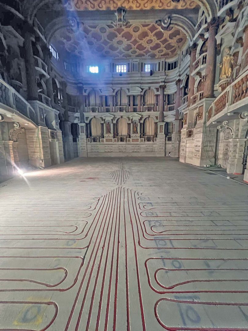 Massetto Laterlite per il teatro Bibiena di Mantova