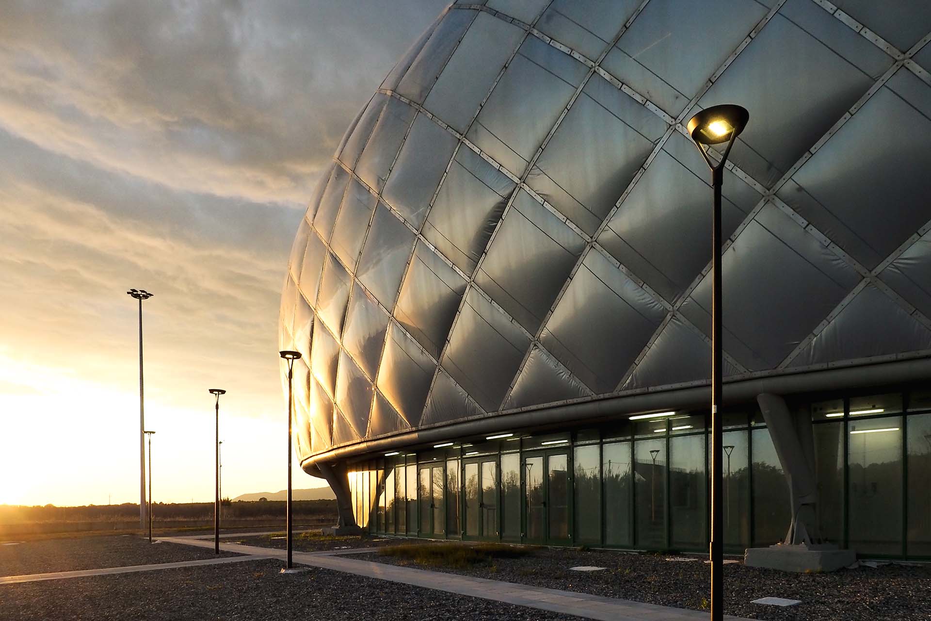 Vittorio Grassi Architects Palazzetto dello Sport di Lamezia Terme la copertura a cuscini