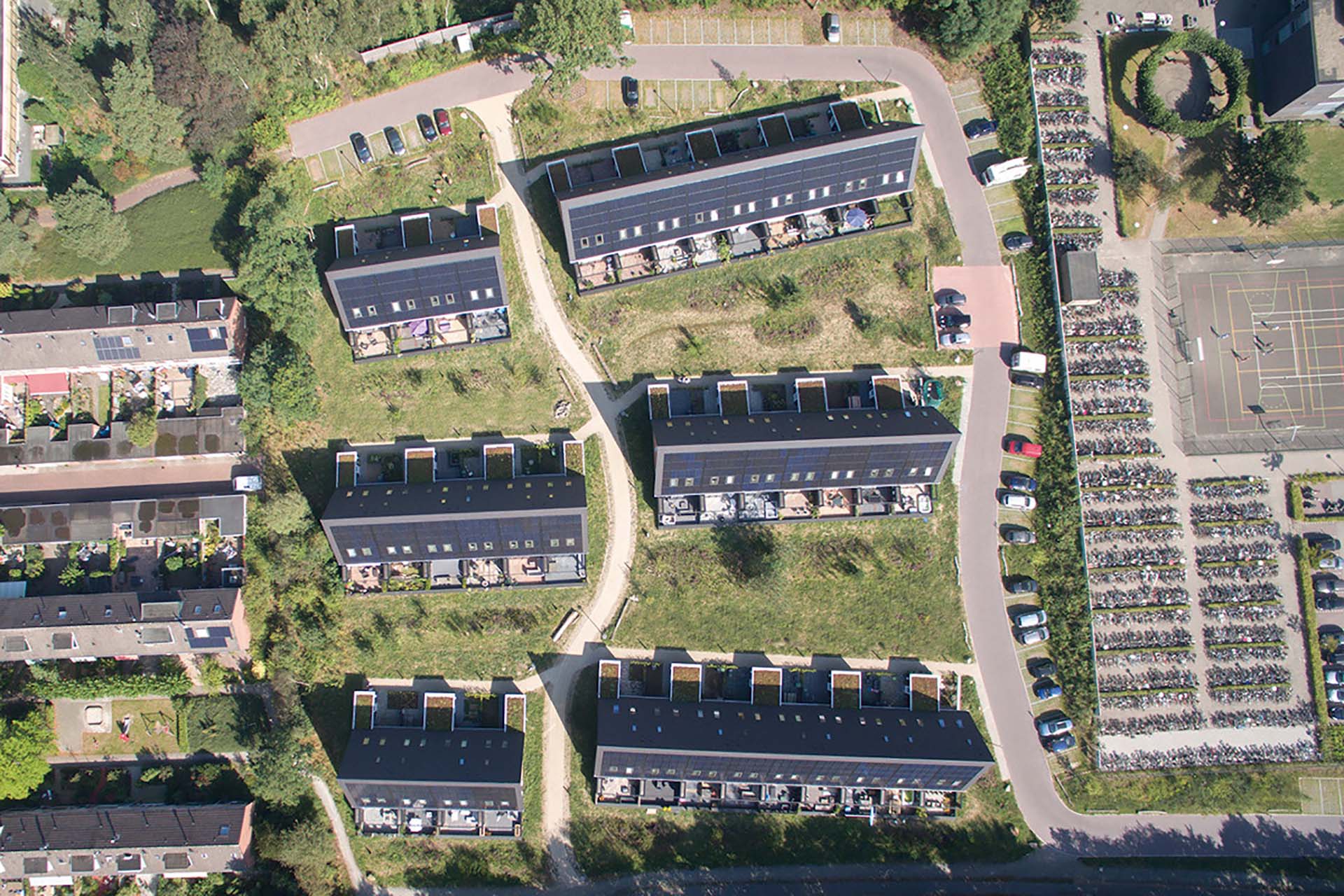 Finestre da tetto Fakro per le villette di Groevenbeek Noord a Ermelo