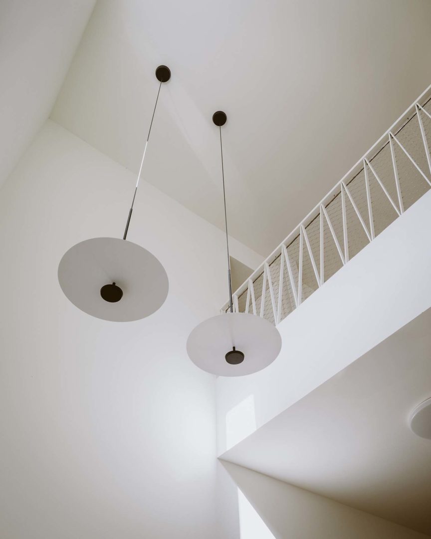 La piccola doppia altezza in corrispondenza del nuovo ingresso