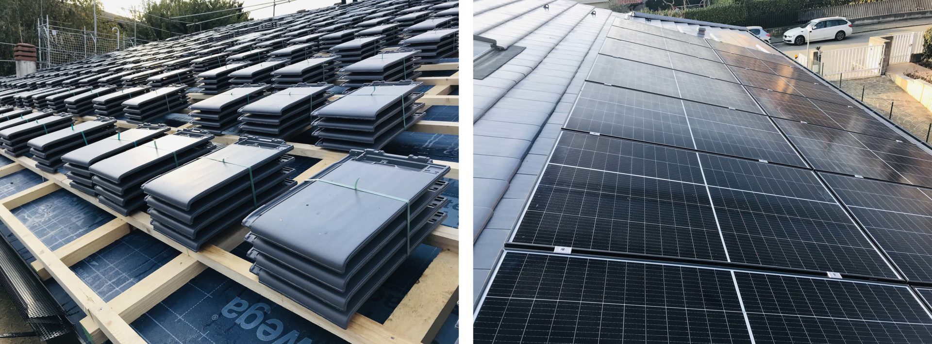 L’impianto fotovoltaico con batterie di accumulo consente l’autoproduzione energetica e una gestione efficiente dei consumi dell’edificio