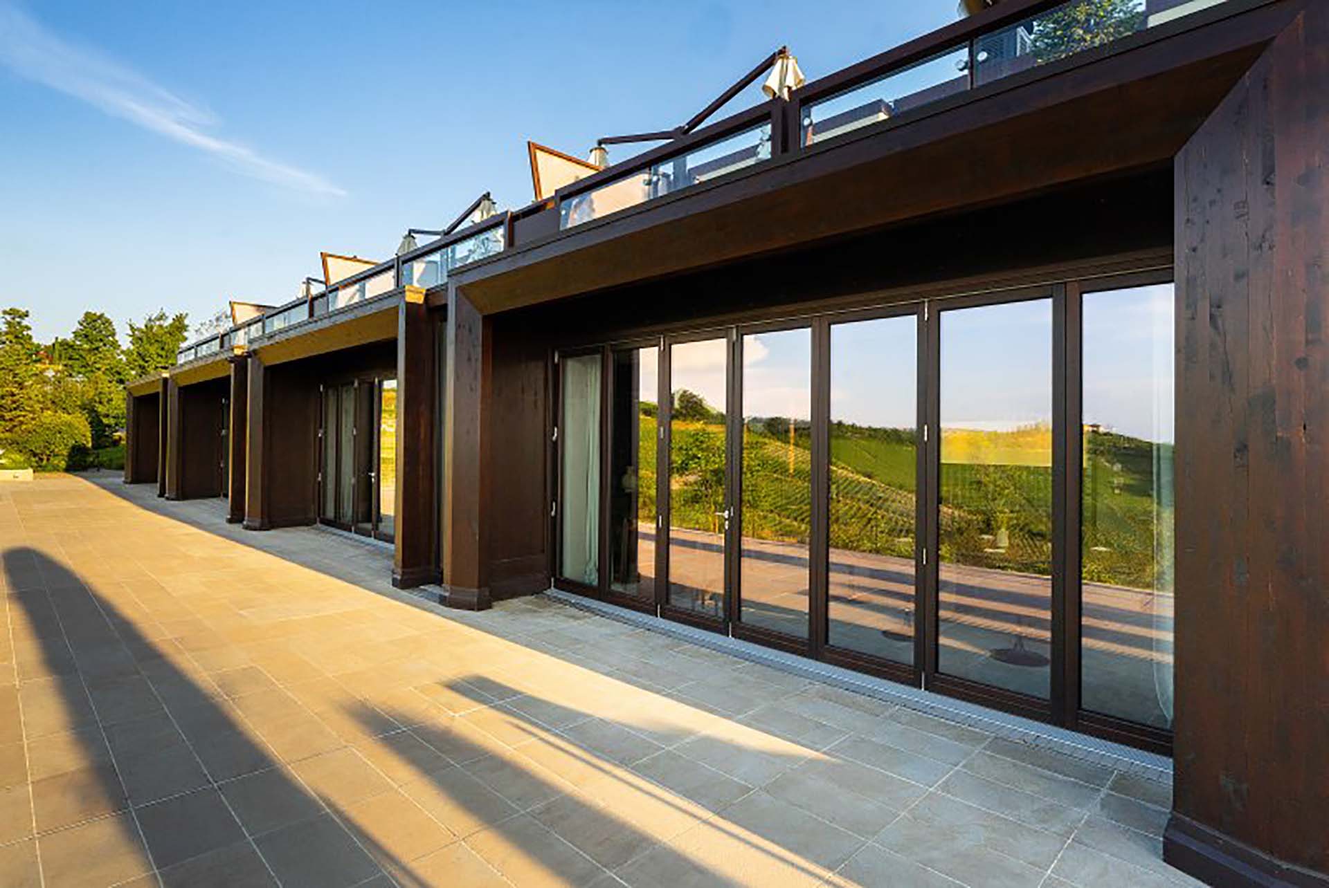 Finestra scorrevole a libro chiusa