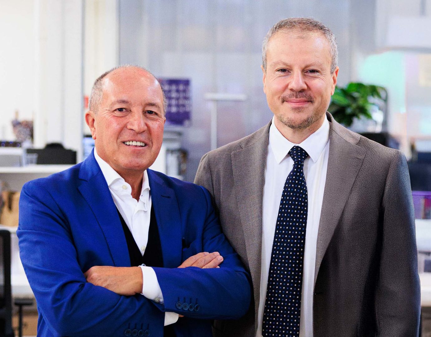 Da sinistra: Franco Guidi partner fondatore e Ceo di Lombardini22 e Marco Marcatili Presidente della Fondazione B.Live