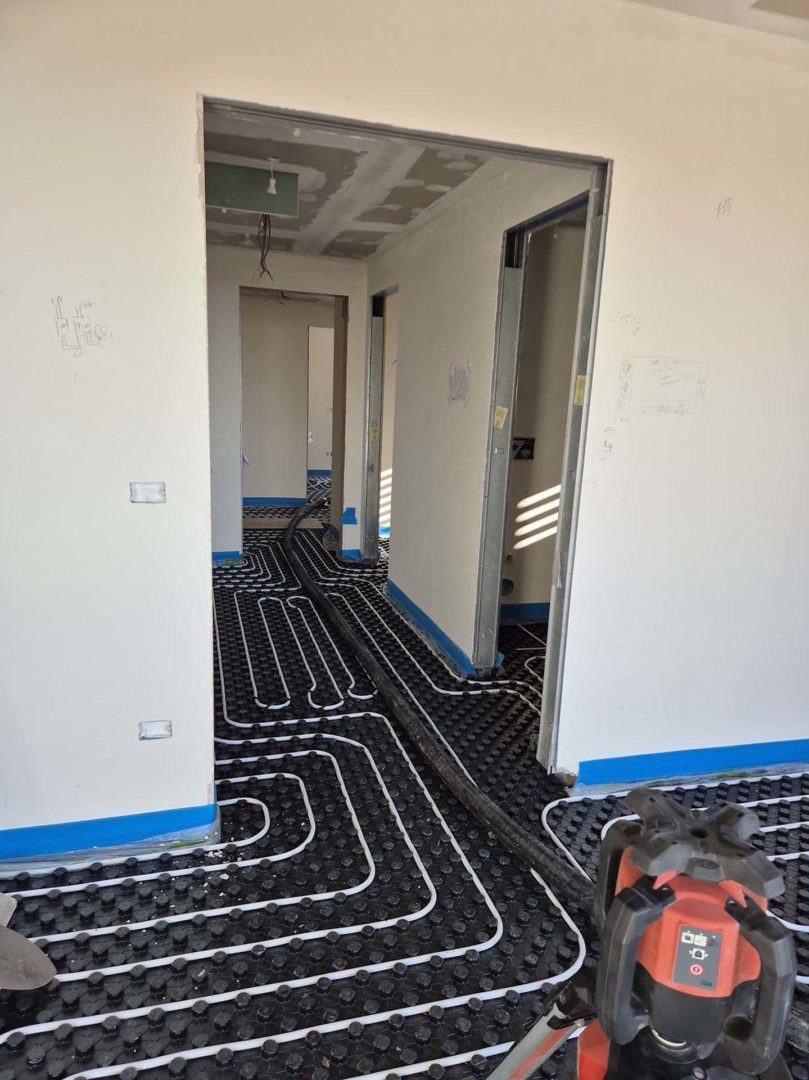 Laterlite massetto radiante in una villa ai Giardini Naxos