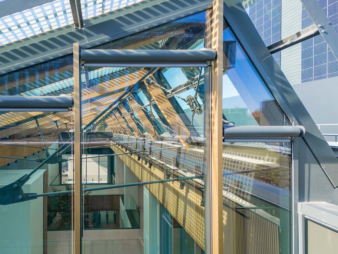 Lombardini22 Zucchetti Village copertura della serra bioclimatica