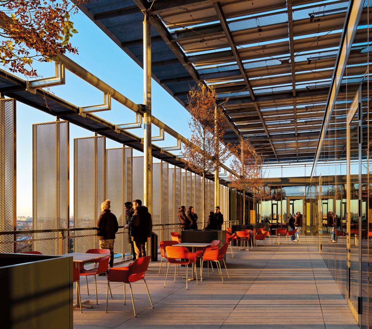 Lombardini22 Zucchetti Village Terrazzo al piano quinto del nuovo volume | @Matteo Piazza