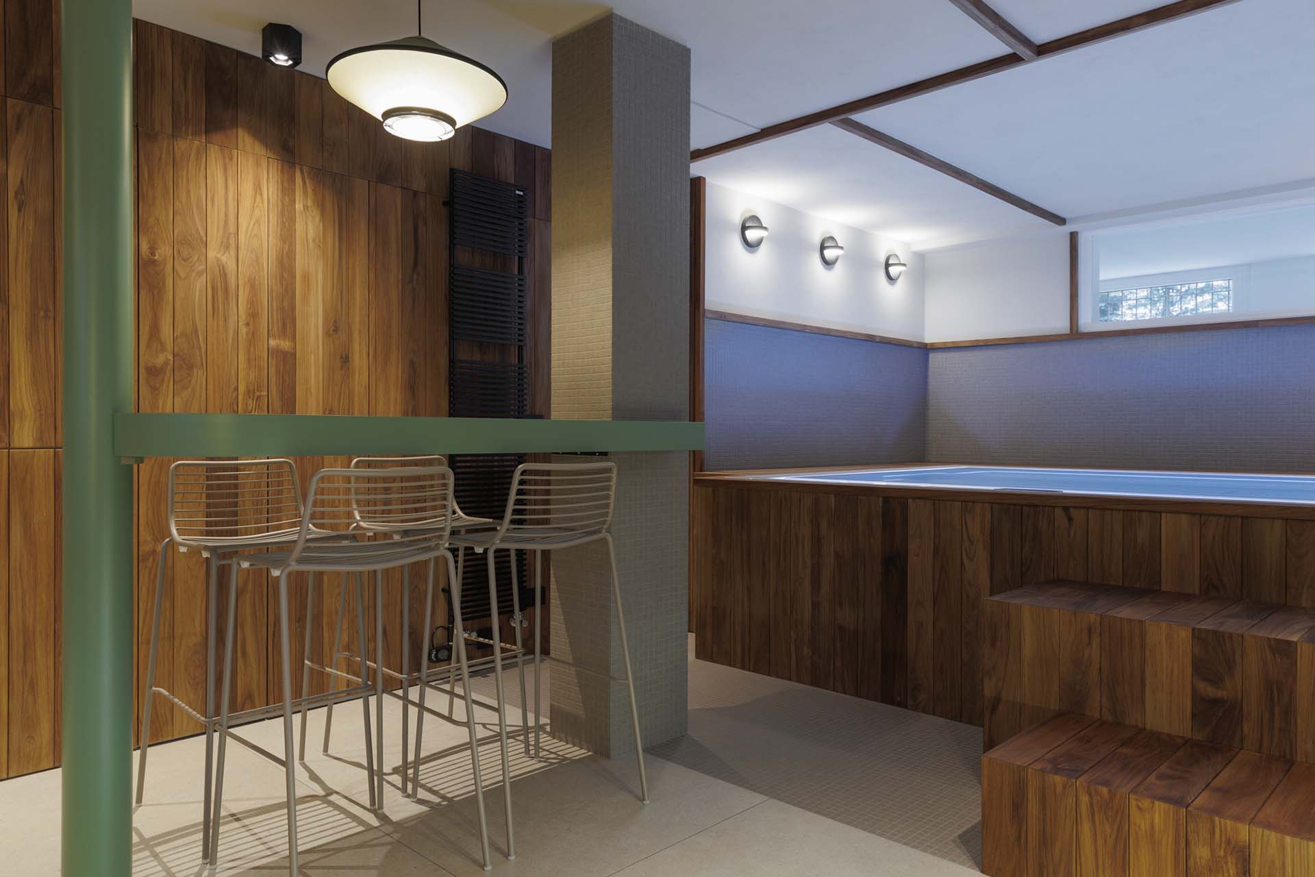 Minipiscina Zen Active di Treesse in una villa privata a Moncalieri