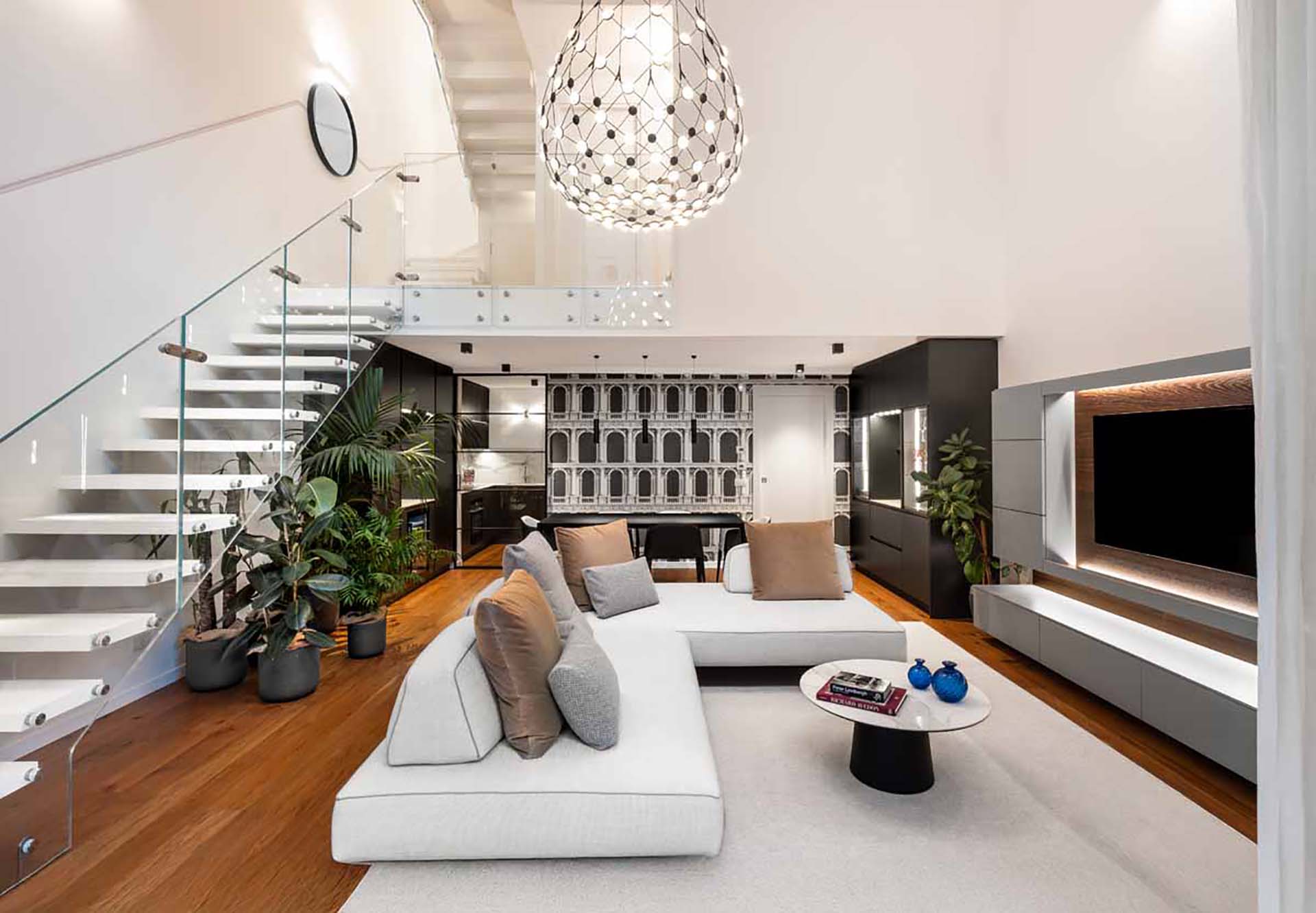 Studio Marco Piva appartamento Milano quartiere Washington living | ©Maurizio Morra