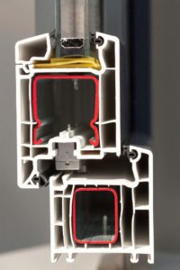 Sezione di serramenti in Pvc