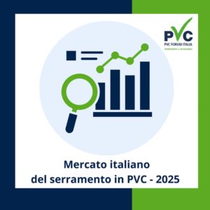 Logo del report dedicato al mercato italiano del serramento Pvc 2025